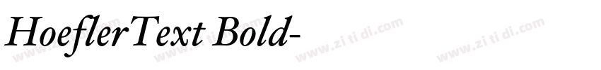 HoeflerText Bold字体转换